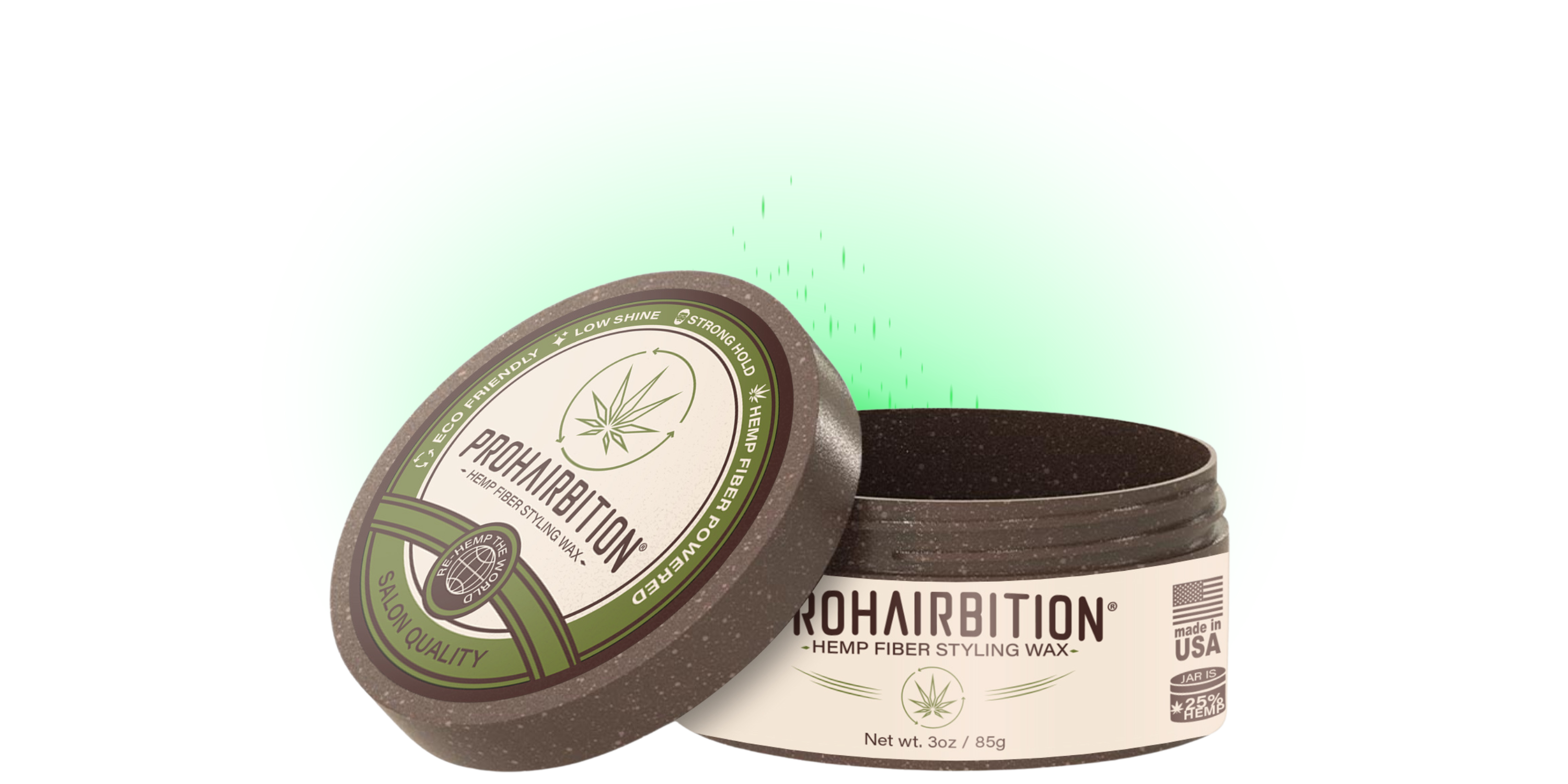PROHAIRBITION Open Jar 3D Render